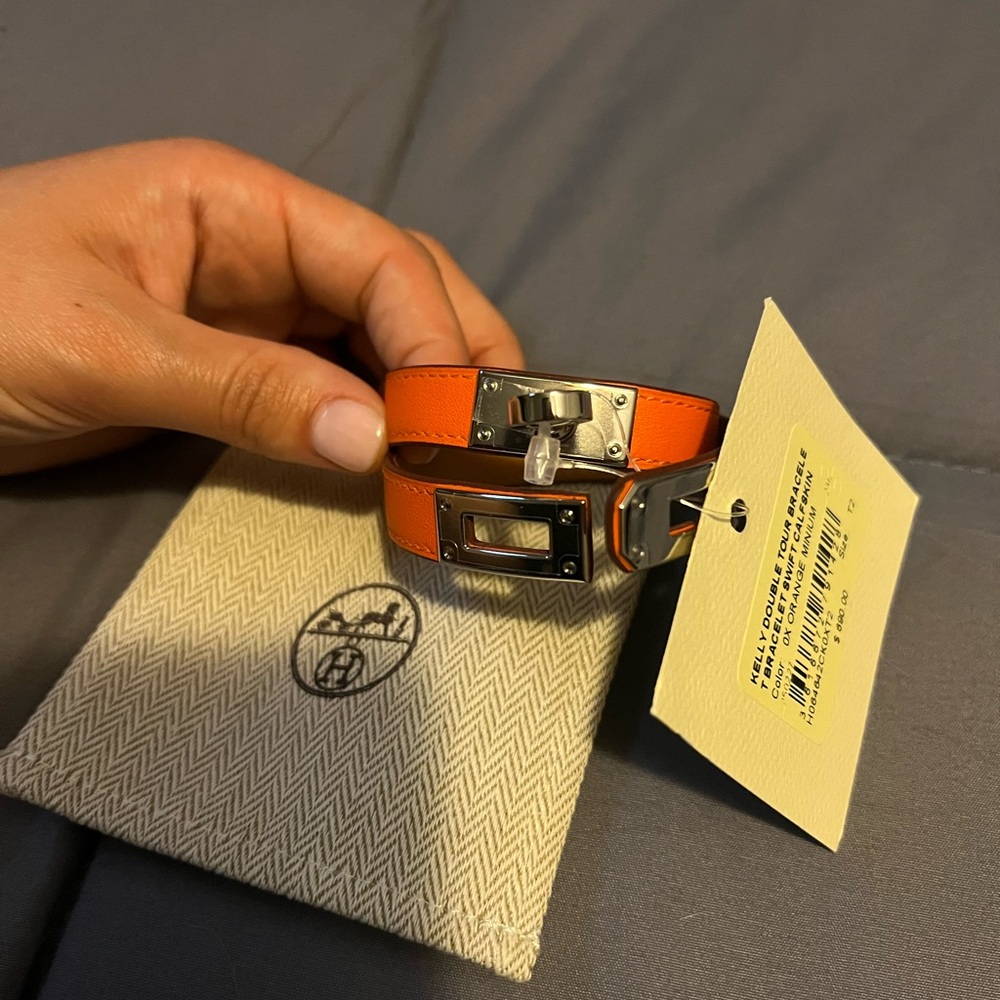 Hermes Kelly Double Wrap Bracelet